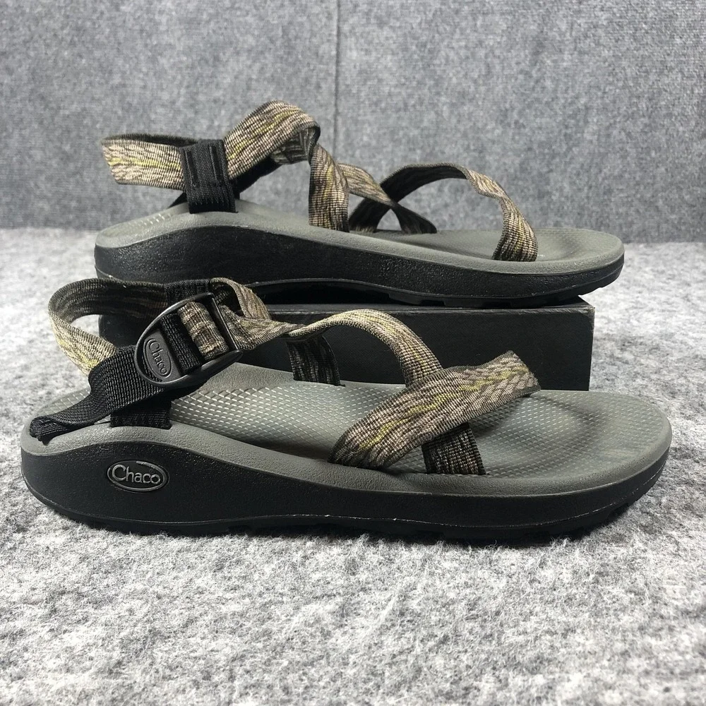 Chaco Flip Sandals Mens 12‎ Taupe Adjustable Thong Hiking Outdoor Comfort